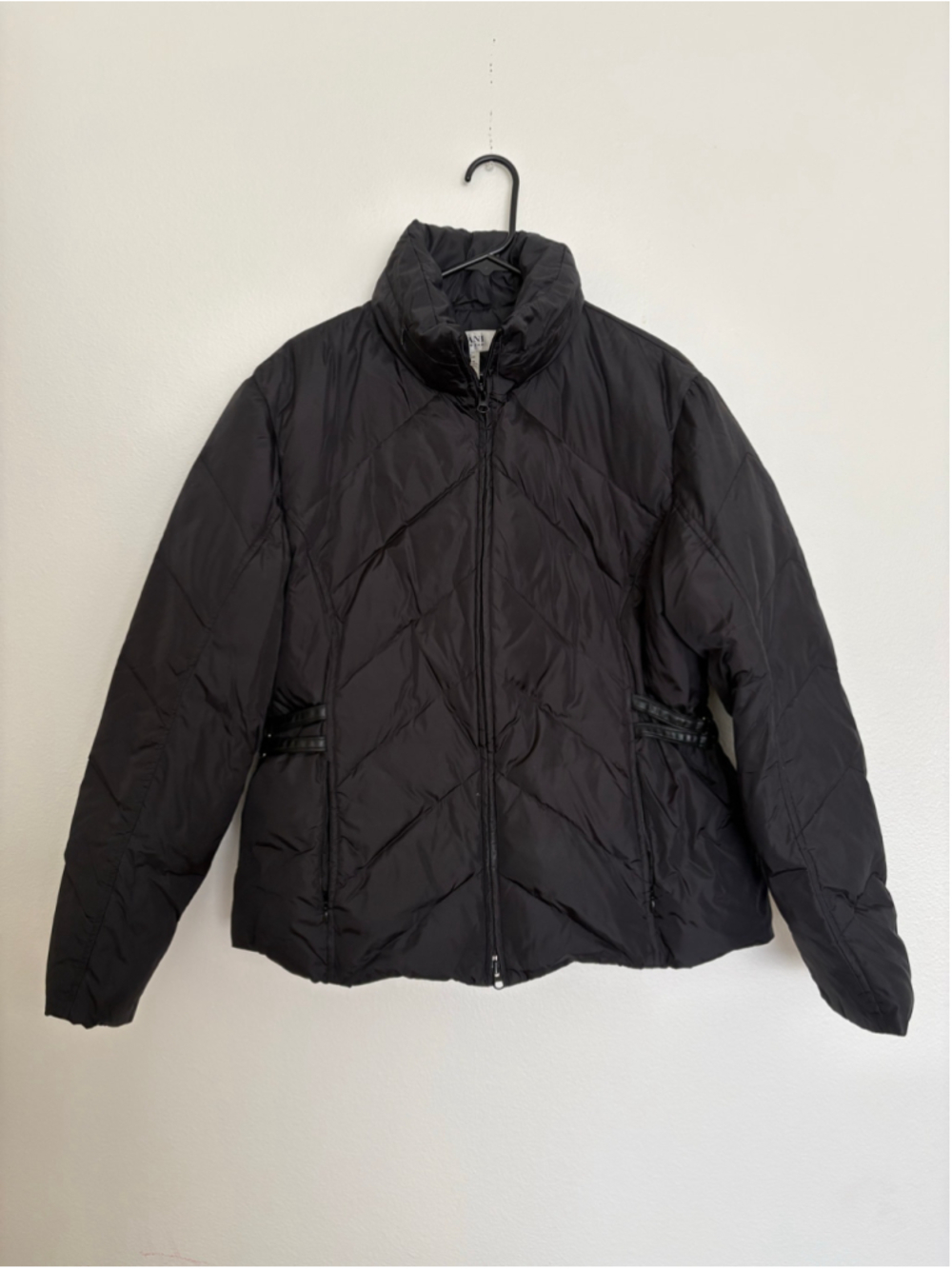 Alfani Womens Black Down Puffer Jacket Size XL